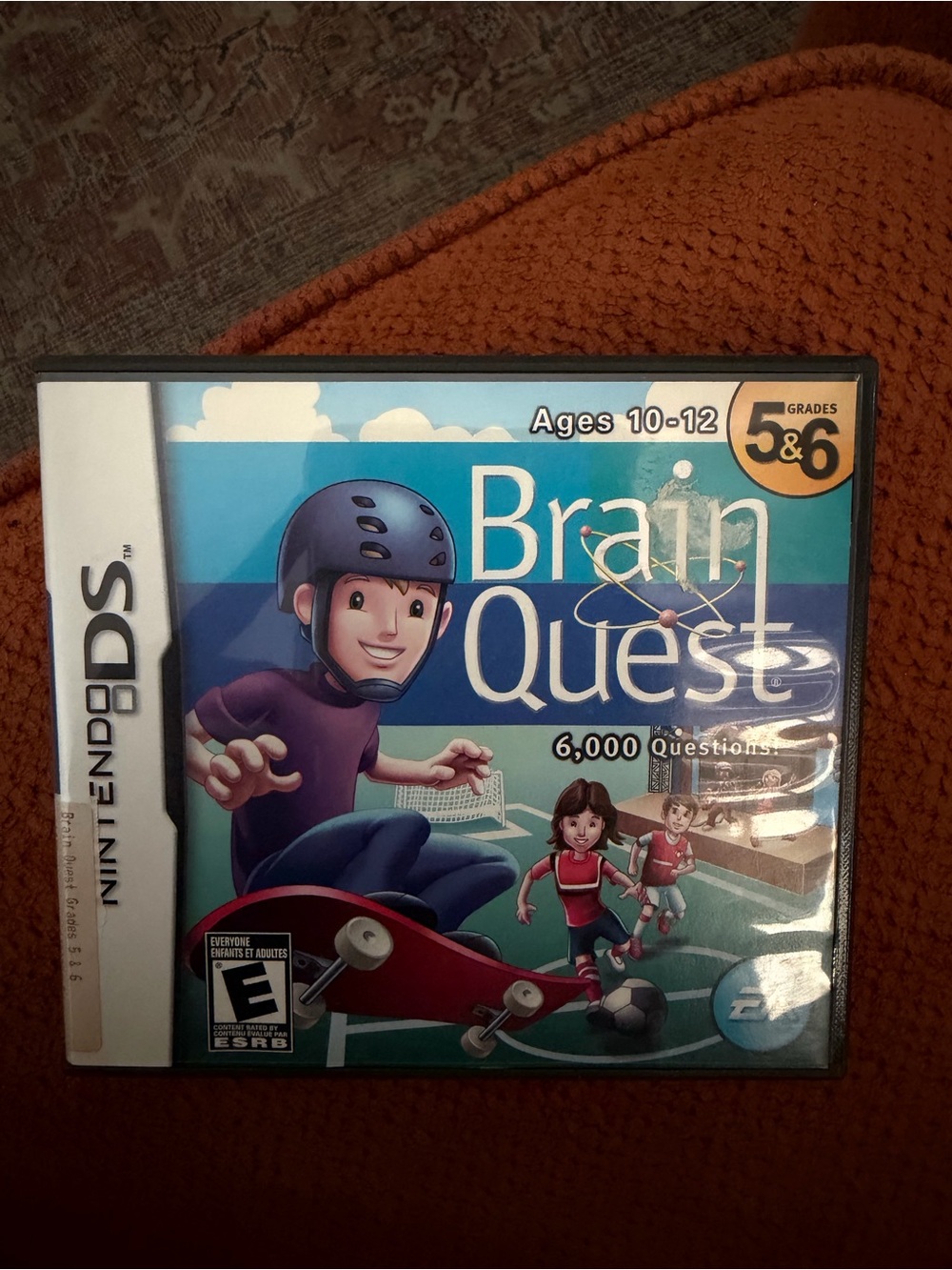 Nintendo Brain Quest DS Game with Blue Cover Art